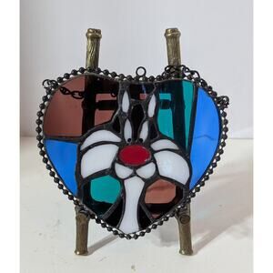 VGT Warner Bros Looney Toons Sylvester the Cat Heart Shaped Sun Catcher